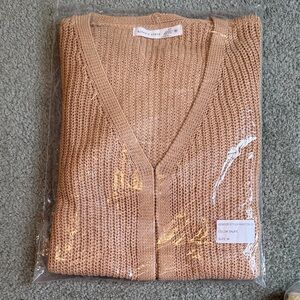 Altard state Billie Knit Cropped Cardigan
 color: taupe 
Size M